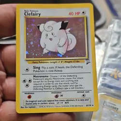 Pokemon Base Set 2 Clefairy Holo Rare Card 6/130 English 2000 Basic 40 HP - Image 1