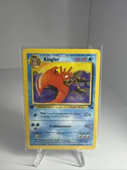 Pokemon TCG Kingler Base Fossil Set, 1st Edition Uncommon Card 38/62 - Image 3