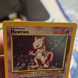 Pokemon Base Set 2 Mewtwo Holo Rare Card 10/130 English 2000 60 HP - Image 4