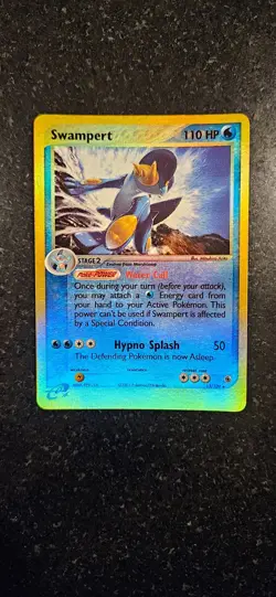 Swampert (Reverse Holo), Marshstomp, Mudkip Pokemon Card Set - English - LP - Image 3