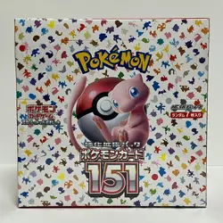 Pokemon Card 151 Booster Box sv2a Japanese w/shrink - Image 1