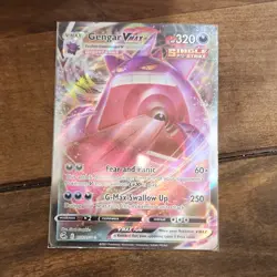 Pokemon Gengar VMAX 157/264 Fusion Strike Ultra Rare Holo Full Art 320HP Card - Image 1