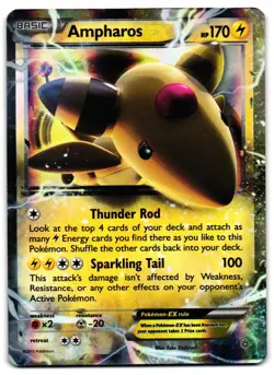 Ampharos EX 27/98 - Ancient Origins Rare EX Pokemon TCG Holo - HP Card - Image 1