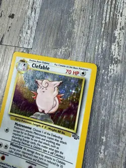CLEFABLE Jungle Series POKEMON 1999 Holo Trading Card 1/64 - Image 5