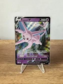 Espeon V 064/203 Evolving Skies NM Full Art Ultra Rare Pokemon Card Raw Card - Image 1