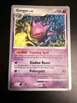 Gengar Non-Holo Rare 18/100 2008 World Championships Pokemon Card - MP - Image 3