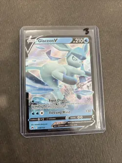 Pokemon TCG Cards Glaceon V 038/159 Crown Zenith Ultra Rare Holo - Image 3
