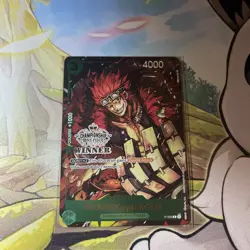 ONE PIECE Card Game Eustass “Captain” Kid P-003 Store Championship Winner Sealed - Image 1