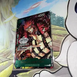 ONE PIECE Card Game Eustass “Captain” Kid P-003 Store Championship Winner Sealed - Image 2