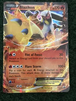 Blaziken EX XY54 Pokemon Card Black Star Promo Ultra Rare Art Holo - Image 1