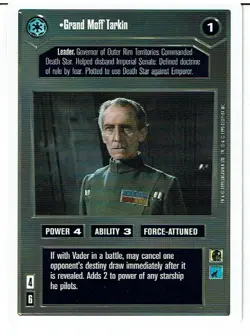 STAR WARS CCG WHITE BORDER PREMIERE COMPLETE SET OF 324 CARDS lp - Image 2