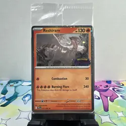 Reshiram (017/094) - Pokemon TCG, Phantasmal Flames - Stamped Promo Card, Sealed - Image 1