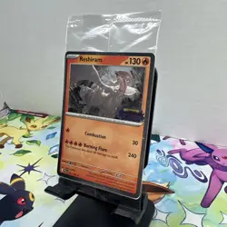Reshiram (017/094) - Pokemon TCG, Phantasmal Flames - Stamped Promo Card, Sealed - Image 3