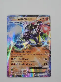 Pokemon TCG Zygarde EX 54/124 Fates Collide Ultra Rare Holo NM Card 2016 - Image 1