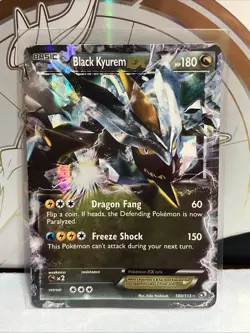Black Kyurem EX 100/113 - Legendary Treasures - Holo Pokemon Card - Image 1