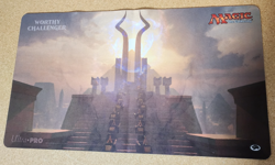 Magic The Gathering WORTHY CHALLENGER Ultra Pro Playmat 23.5in x 13.5in - Image 1