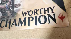 Magic The Gathering GameDay WORTHY CHAMPION Ultra Pro Playmat 23.5in x 13.5in - Image 2