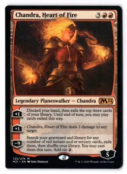 Chandra Heart Of Fire NM* Core Set 2021 M21 ENGLISH 135/274 mtg -UnltdCards - Image 1
