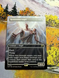 MTG Restoration Angel (Borderless) [Innistrad Remastered] Near Mint - Image 1