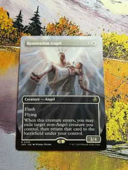 MTG Restoration Angel (Borderless) [Innistrad Remastered] Near Mint - Image 4