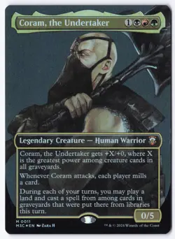 Coram, the Undertaker (Borderless) M Commander: Modern Horizons 3 11 NM - Image 1