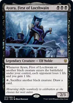 Ayara, First of Locthwain - Promo Pack: Throne of Eldraine (PPELD) NM - Image 1