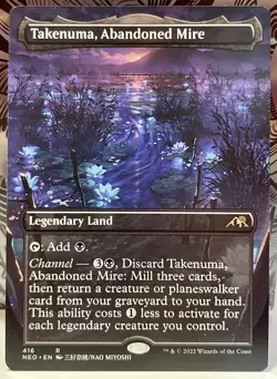 Takenuma, Abandoned Mire Borderless Kamigawa:Neon Dynasty LP MTG - Image 1