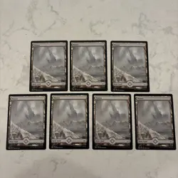 Magic the Gathering MTG Wastes Basic Land Lot Of 7 - Image 1