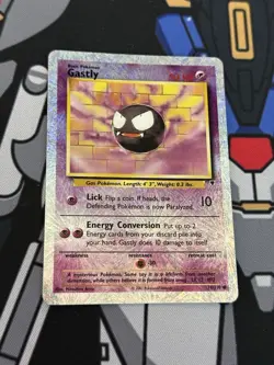 2002 Pokemon Legendary Collection Gastly Reverse Holo LP #76/110 - Image 2