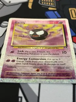 2002 Pokemon Legendary Collection Gastly Reverse Holo LP #76/110 - Image 3
