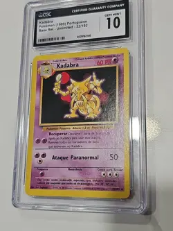 KADABRA #32 CGC 10 1999 (PORTUGUESE) POKEMON Base Set Unlimited WOTC - Image 1