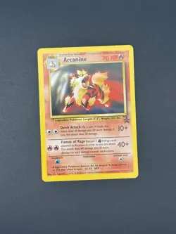 Vintage Pokemon League Promo Arcanine WotC Black Star Promo #6 - Image 1