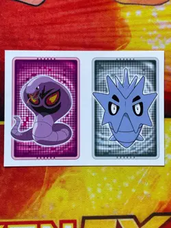 Pokemon Merlin Topps Ultimate Stickers 2005 Arbok #24 Pupitar #247 - Image 1