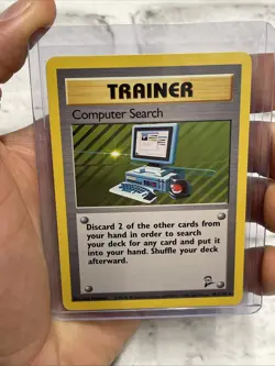 Computer Search - 101/130 - Rare Unlimited Edition English Pokemon NM Base Set 2 - Image 1