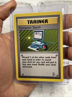 Computer Search - 101/130 - Rare Unlimited Edition English Pokemon NM Base Set 2 - Image 2