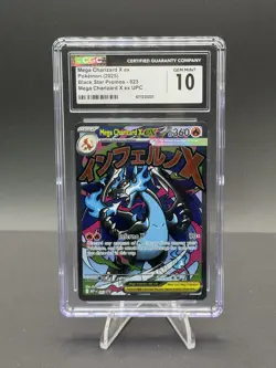 CGC 10 Mega Charizard X EX 023 Upc Black Star Promos Pokemon Gem Mint - Image 1