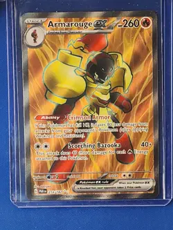 Pokemon TCG Armarouge ex 218/182 Paradox Rift Full Art Ultra Rare Holo - Image 1