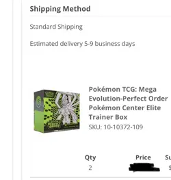 **PRESALE**Pokemon TCG Mega Evolution Perfect Order Pokemon Center ETB - Image 1