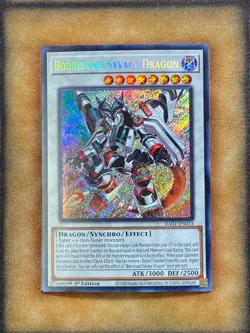 Yugioh Borreload Savage Dragon RA01-EN033 Secret Rare 1st Ed NM - Image 1