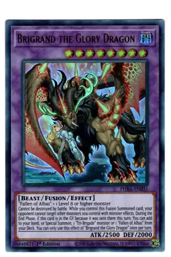 Yugioh 1X Brigrand the Glory Dragon - Ultra Rare - 1st Edition - PHRA-EN031 - NM - Image 1