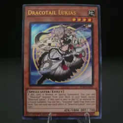Yu-Gi-Oh! Dracotail Lukias JUSH-EN001 Justice Hunters 1st Edition - Image 1