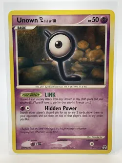 Pokemon TCG 2008 Great Encounters Unown [L] LV.18 91/106 Basic Common Card - Image 1