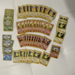 Vintage (49) Pokemon Card Lot 1999 Base Set, Jungle - NRMT+ Pokemon (19) Pikachu - Image 1
