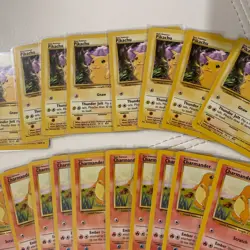 Vintage (49) Pokemon Card Lot 1999 Base Set, Jungle - NRMT+ Pokemon (19) Pikachu - Image 2