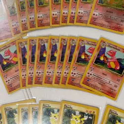 Vintage (49) Pokemon Card Lot 1999 Base Set, Jungle - NRMT+ Pokemon (19) Pikachu - Image 4