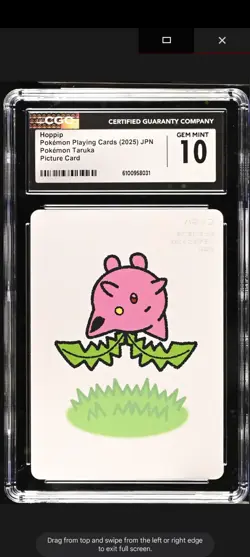 Pokemon Taruka Hoppip Playing Card Japan Exclusive Pokemon Center NM - Image 1