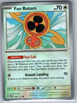 Fan Rotom (Poke Ball) 085/131 SV: Prismatic Evolutions - Pokemon Card - NM - Image 1