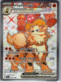 Arcanine ex 224/198 SV01: Scarlet & Violet Base Set - Pokemon Card - NM - Image 1