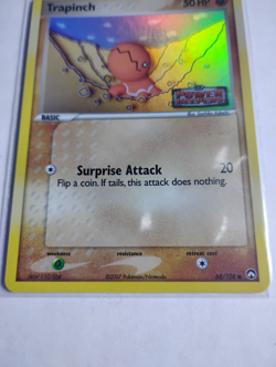 Trapinch 68/108 Reverse Holo EX Power Keepers Stamped Pokemon Card 2007 NM - Image 3