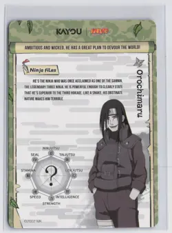 Orochimaru UR Naruto Kayou English Series 2 Card NRSA02-UR-001L3 - Image 2